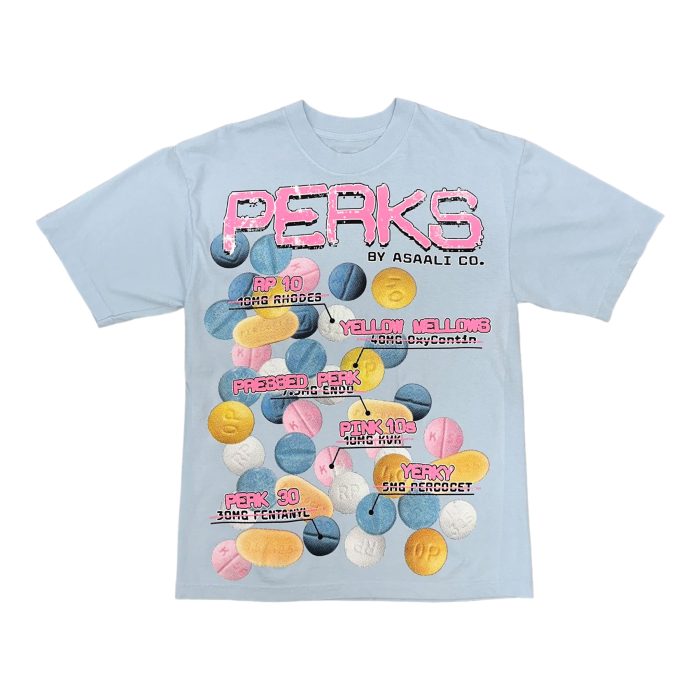Perks T-Shirt – Baby Blue