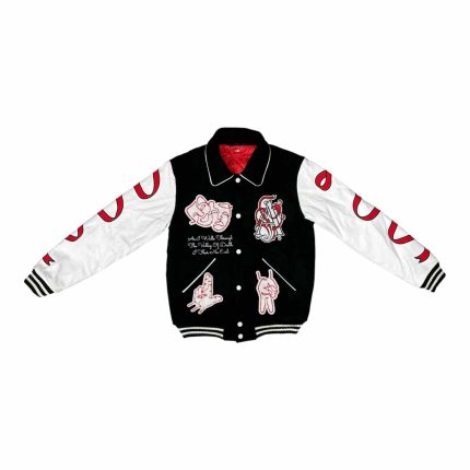 Ribbon -Varsity -Jacket – Red