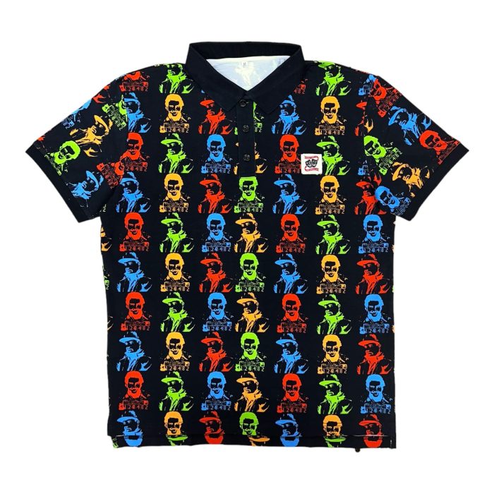 SS23 Cartel Polo Shirt – Black-Multicolor