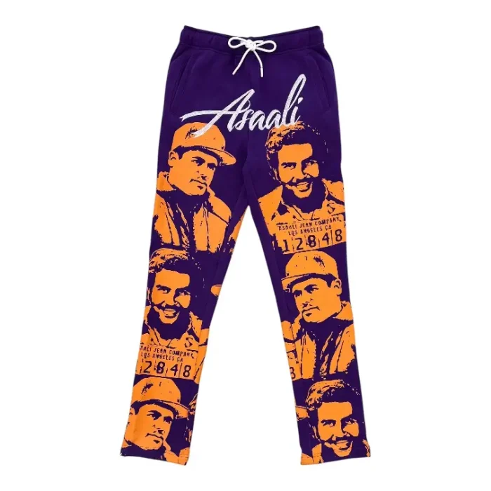 Asaali FW25 Cartel Tracksuit Blue Orange Hoodie Sweatpant