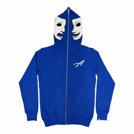 Asaali Laugh Now Cry Later Tracksuit Royal Blue Hoodie