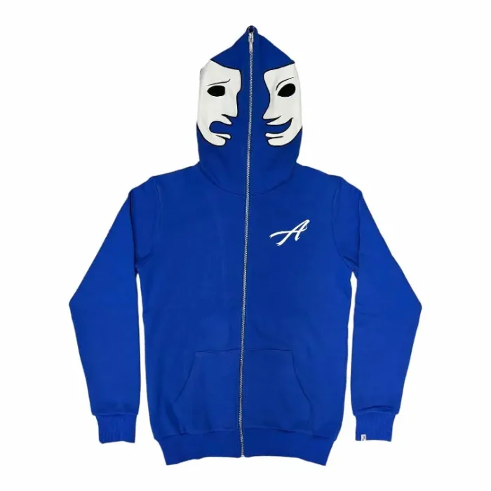 Asaali Laugh Now Cry Later Tracksuit Royal Blue Hoodie
