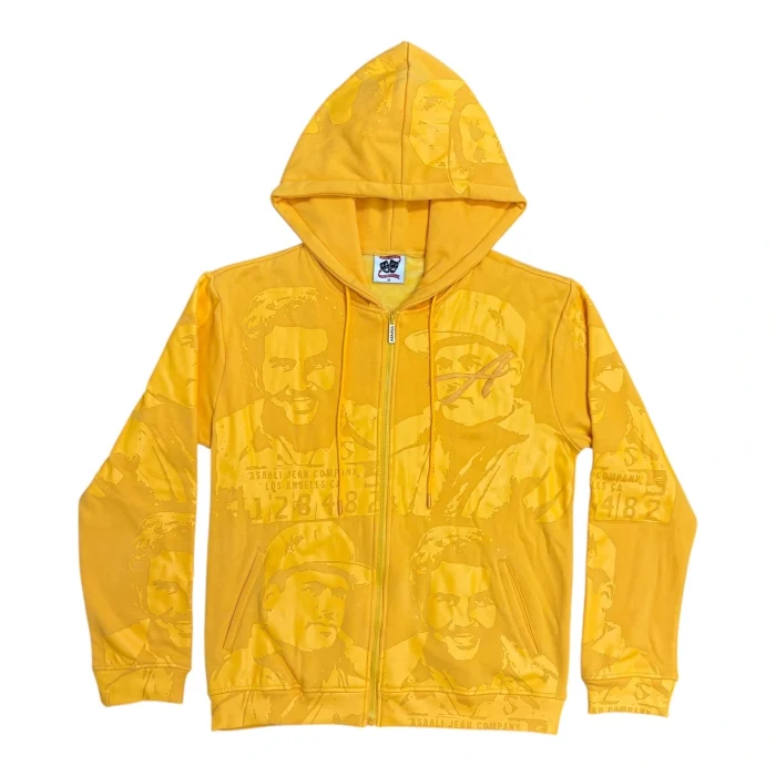 Asaali Monochrome Cartel Hoodie Yellow