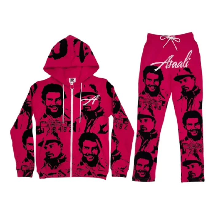 Asaali OG Cartel Tracksuit Hot Pink