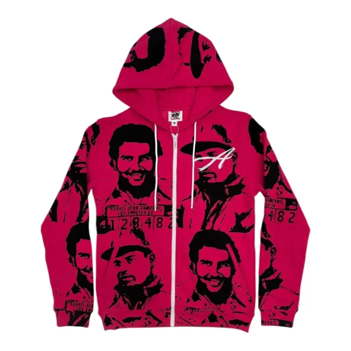 Asaali OG Cartel Tracksuit Hot Pink Hoodie