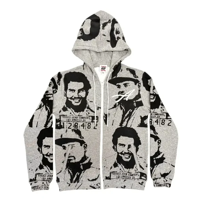 Asaali OG Cartel Tracksuit Marble Grey Hoodie