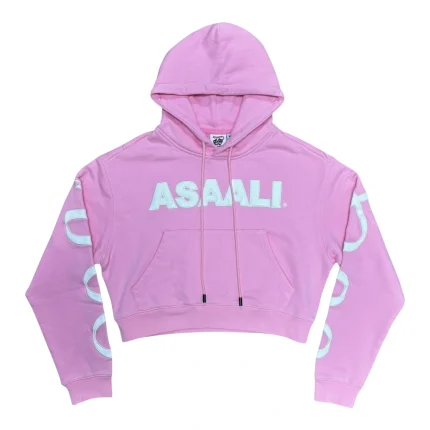 Asaali Ribbon Crop Hoodie