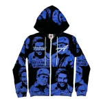 Cough Syrup x Asaali Cartel Tracksuit Blue Hoodie